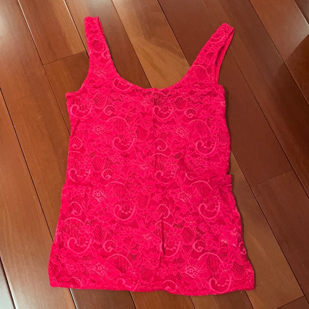 Talula pink lace tank size S